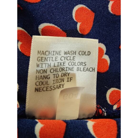 Cynthia Rowley Sleeveless Blouse S Holiday Cherry Girl Prints Casual Preppy - Picture 9 of 9